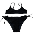 Saint Barth Costume 2 Pezzi Fascia-Mutandina per Bambina LUREX NERO SAINT BARTH 