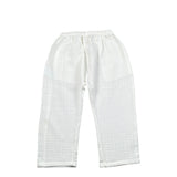 Petit Indi Pantalone Tinta Unita con Elastico In Vita per Bambino SS25BK8140X BIANCO PETIT INDI 