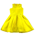 Liu Jo Abito Giromanica Tinta Unita Giallo Per Bambina
