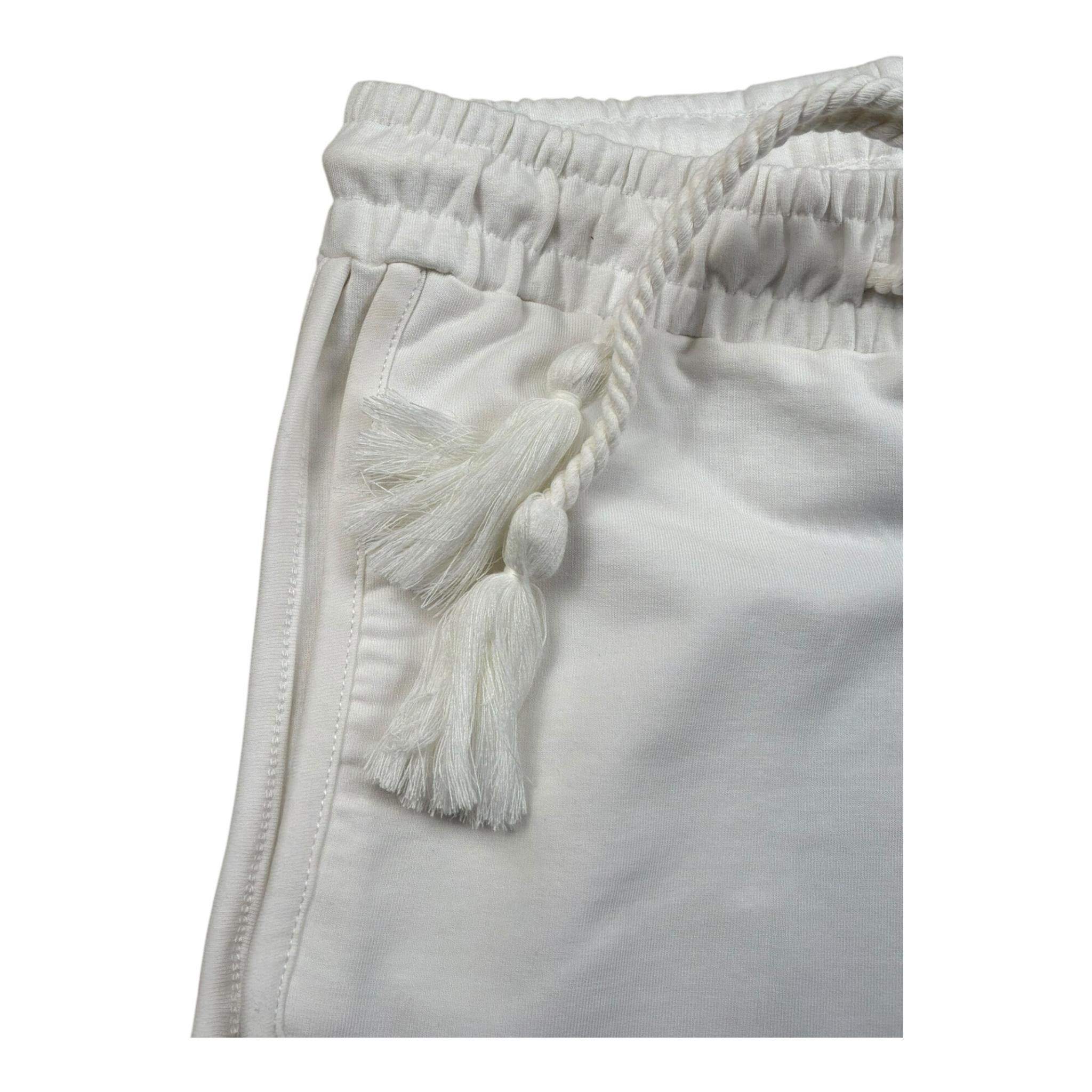 Fun & Fun Short Tuta Tinta Unita con Elastico In Vita per Bambina FNBSO17336 BIANCO FUN & FUN 