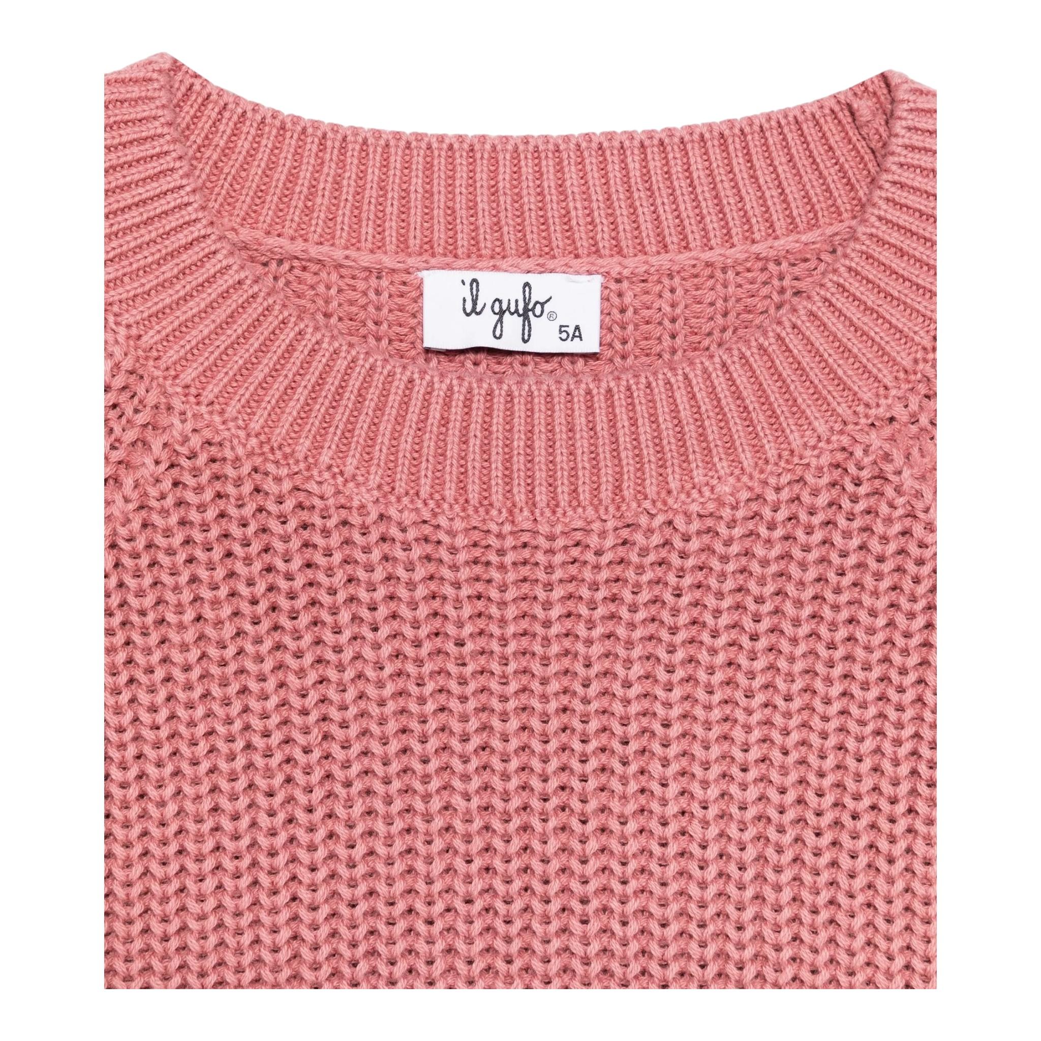 Il Gufo Maglia Girocollo Tinta Unita per Neonata P25MA482EM109 ROSA IL GUFO 