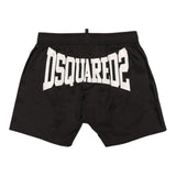 Dsquared2 Costume Tinta Unita Modello Bermuda con Stampa per Bambino DQ0271 NERO DSQUARED2 