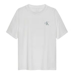 Calvin Klein T-Shirt Girocollo Tinta Unita con Stampa per Bambino IB0IB02449 BIANCO CALVIN KLEIN 