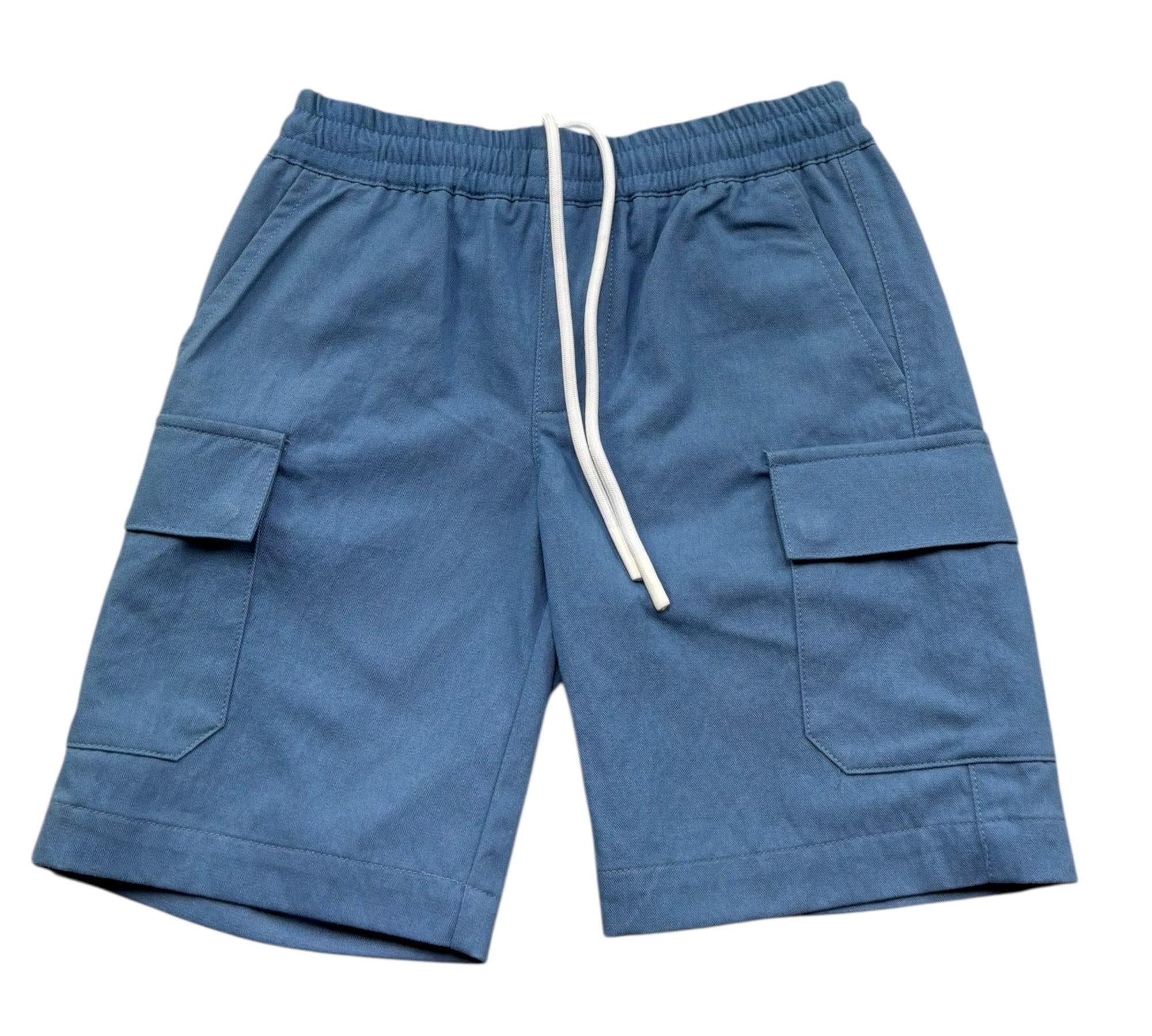 Trussardi Bermuda Tinta Unita con Elastico In Vita per Bambino TBP26060BE AZZURRO TRUSSARDI 