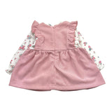 MAYORAL abito bicolore con fantasia fiori Bianco/rosa per Neonata 2880 BIANCO/ROSA MAYORAL 