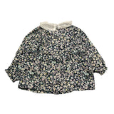 LOSAN camicia manica lunga tinta unita fantasia floreale Blu per Neonata 51030967006011 BLU LOSAN 