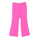Miss Blumarine Pantalone Tinta Unita Con Elastico In Vita Modello Zampa Fuxia Per Bambina