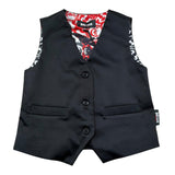 Just Cavalli Gilet Tinta Unita con Interno Stampa Fantasia per Bambino JBP26051GT NERO JUST CAVALLI 