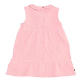 Tommy Hilfiger Abito Giromanica Tinta Unita con Logo per Neonata KN0KN01438 ROSA TOMMY HILFIGER 