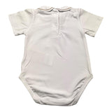 Chicco Body Mezza Manica Tinta Unita Cn Colletto Bianco Per Neonata