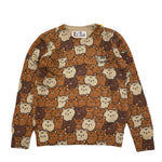 SAINT BARTH maglia tinta unita girocollo con stampa Beige per Bambino BABYBEARS BEIGE SAINT BARTH 