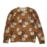 SAINT BARTH maglia tinta unita girocollo con stampa Beige per Bambino BABYBEARS BEIGE SAINT BARTH 