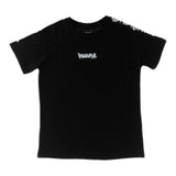 Disclaimer T-Shirt Girocollo Tinta Unita Con Stampa In Contrasto Nero Per Bambino