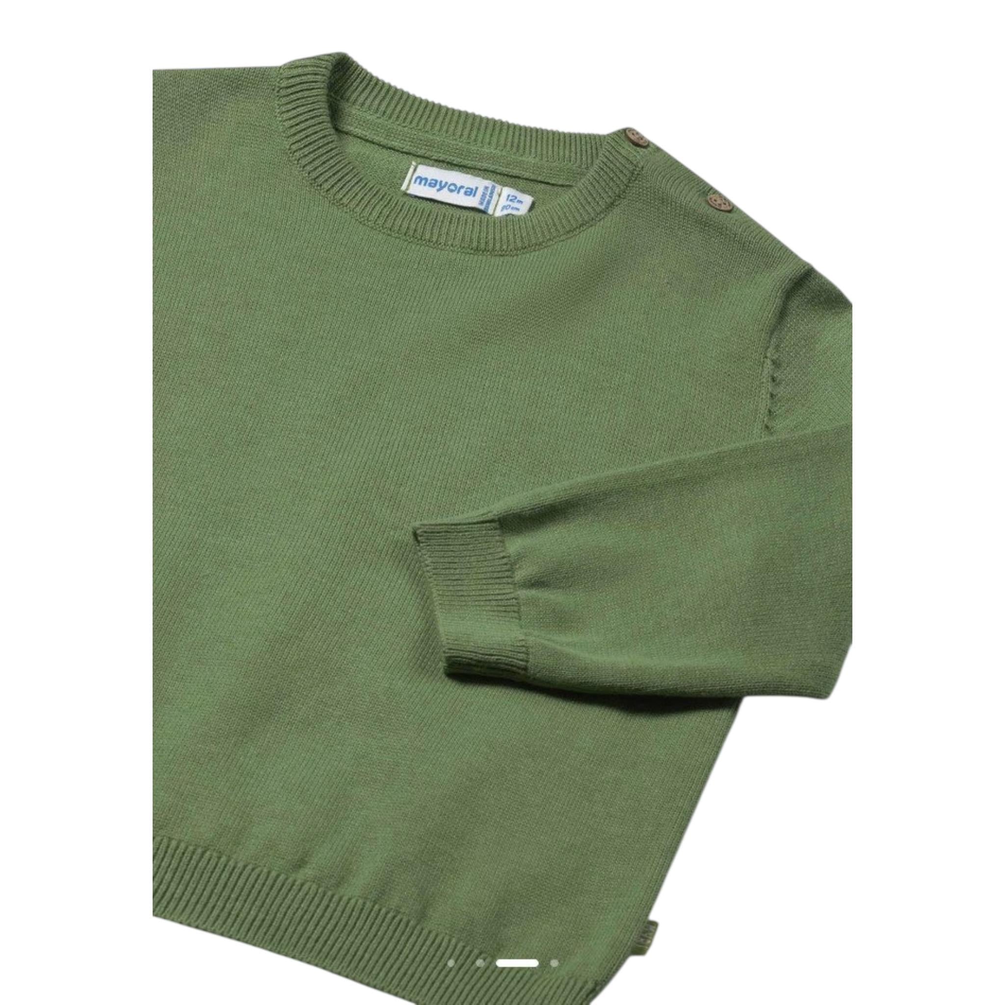 Mayoral Maglia Girocollo Tinta Unita per Neonato 303 VERDE MAYORAL 