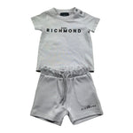 John Richmond Completo 2 Pezzi Canotta-Bermuda Tinta Unita per Neonato RIP26006CJ GRIGIO JOHN RICHMOND 