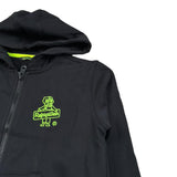 Refrigiwear Felpa con Zip E Cappucci Tinta Unita per Bambino 109WRMJS25 NERO REFRIGIWEAR 