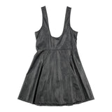 ANIYE BY GIRL abito giromanica in ecopelle tinta unita Nero per Bambina 032340 NERO ANIYE BY GIRL 