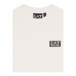 Emporio Armani T-Shirt Girocollo Tinta Unita con Logo per Bambino 7B000093 BIANCO EMPORIO ARMANI 