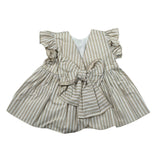 Le Bebe Top Giromanica Tinta Unita Fantasia A Righe per Neonata LBG5824 BEIGE LE BEBE 