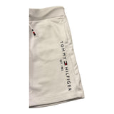Tommy Hilfiger Bermuda Tinta Unita con Logo per Bambino KB0KB08361 BIANCO TOMMY HILFIGER 
