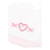 Monnalisa Set 3 Pezzi Lenzuola Tinta Unita con Stampa per Neonata 35D004 BIANCO MONNALISA 