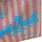 Saint Barth Borsa di Paglia Tinta Unita con Fantasia A Righe per Bambina 00407L BEIGE SAINT BARTH 