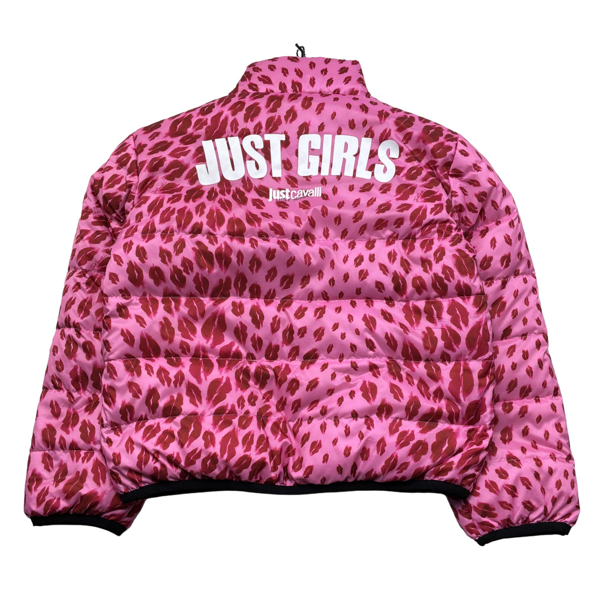 Just Cavalli Giubbino Reversibile con Stampe Baci per Bambina JGP2601GB ROSA JUST CAVALLI 