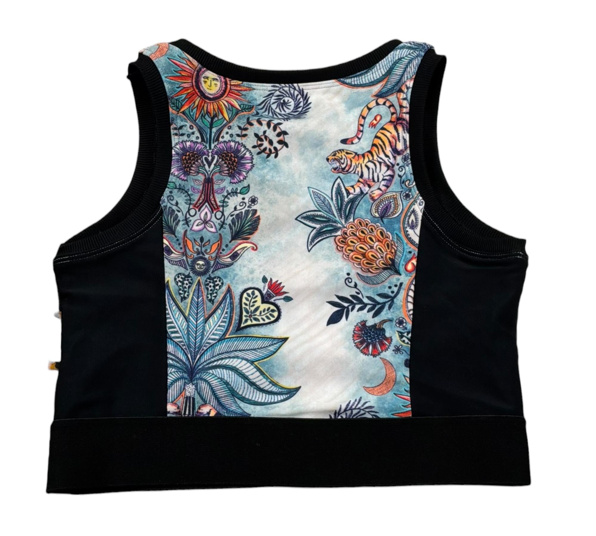 Just Cavalli Top Giromanica Stampa Fantasia per Bambina JGP2624TO NERO JUST CAVALLI 