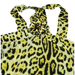 4Giveness Abito Tinta Unita con Fantasia Maculata per Bambina FGCG3944 GIALLO 4GIVENESS 