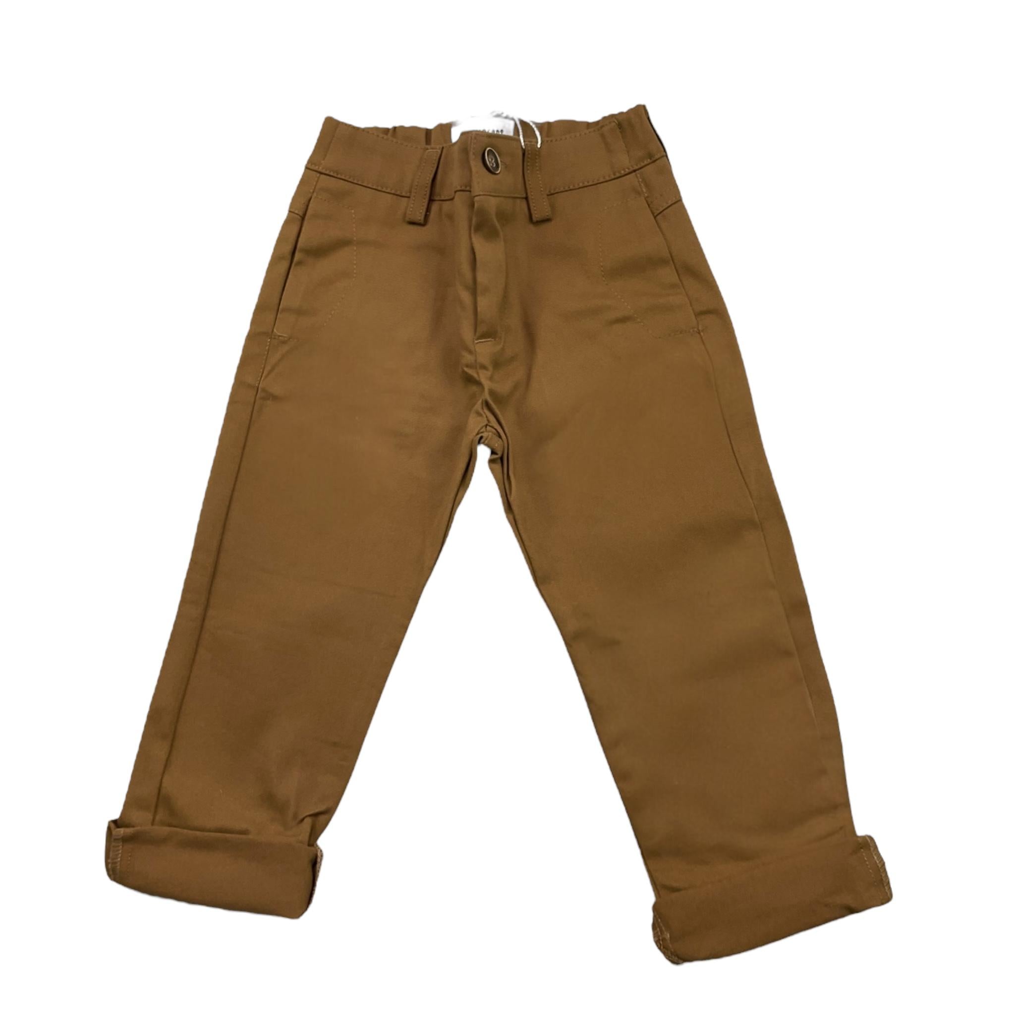 BiKKEMBERGS pantalone tinta unita con girovita regolabile Cammello per Neonato BK2015 CAMMELLO BiKKEMBERGS 