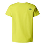 The North Face T-Shirt Girocollo Tinta Unita con Stampa per Bambino NF0A8AXGJE31S GIALLO THE NORTH FACE 