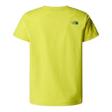 The North Face T-Shirt Girocollo Tinta Unita con Stampa per Bambino NF0A8AXGJE31S GIALLO THE NORTH FACE 