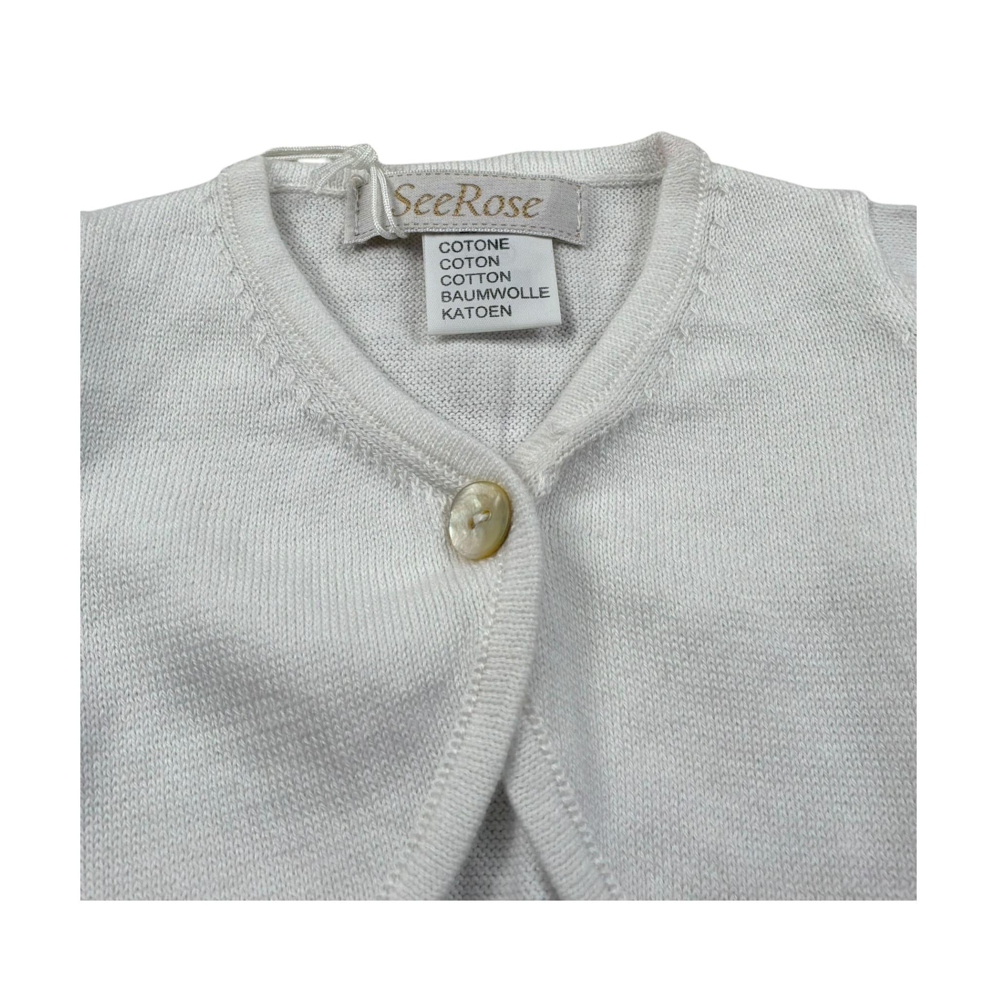 Seerose Coprispalle Tinta Unita per Neonata COPR BIANCO SEEROSE 