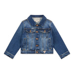 Guess Giubbino In Denim Tinta Unita per Neonato N4RL07D4GV0 BLU GUESS 