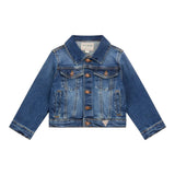 Guess Giubbino In Denim Tinta Unita per Neonato N4RL07D4GV0 BLU GUESS 