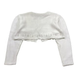 Barcellino Coprispalle Tinta Unita In Filo per Bambina 120821 BIANCO BARCELLINO 