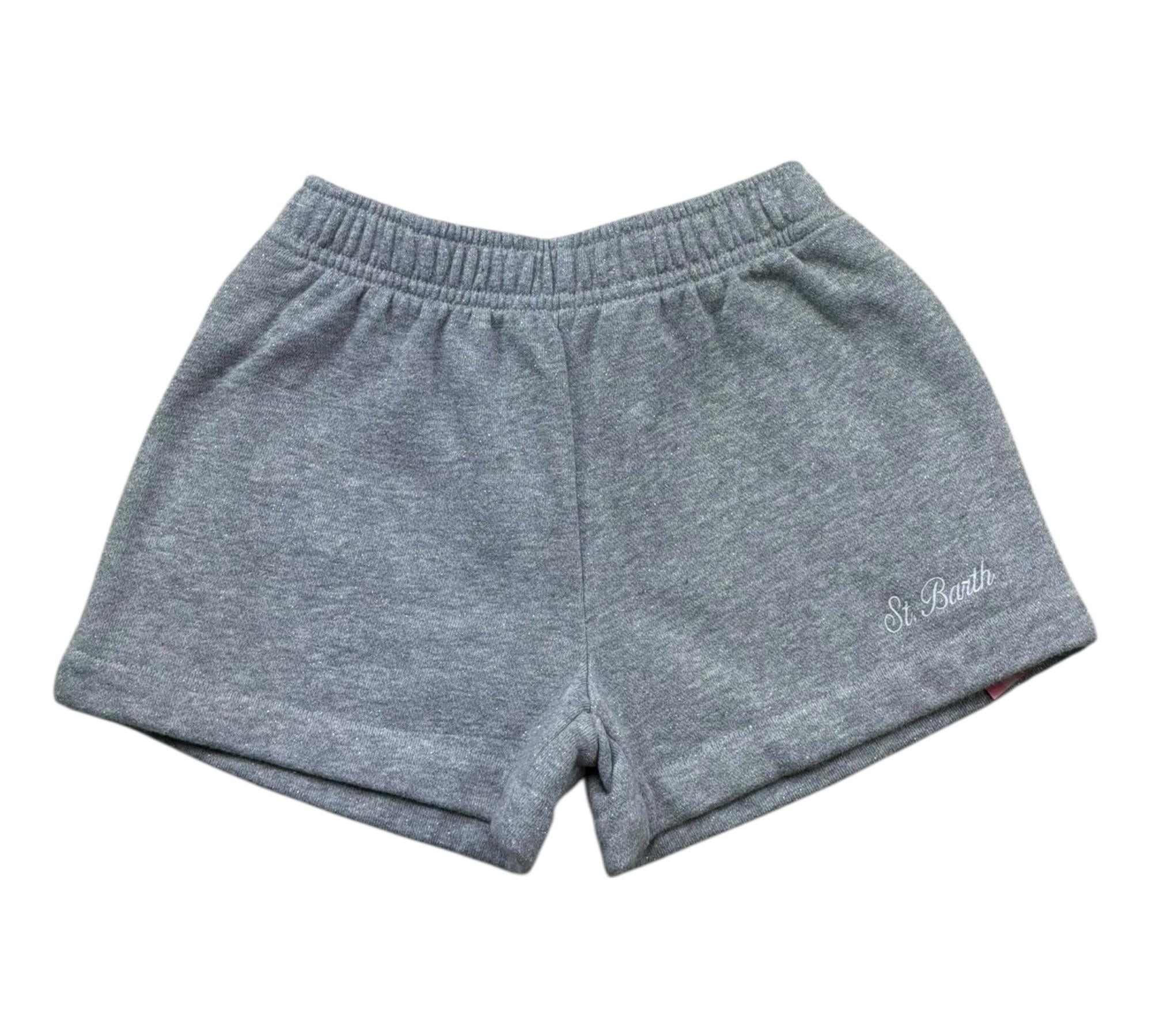 Saint Barth Short Tinta Unita Lurex per Bambina CATEJR GRIGIO SAINT BARTH 