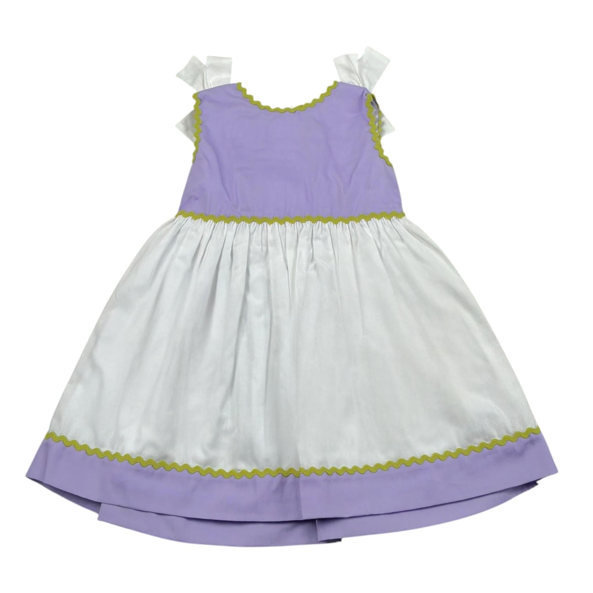 Ilfarobimbi Abito Bicolore Giromanica Bianco/Lilla per Neonata IFN50570 BIANCO/LILLA ILFAROBIMBI 