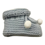 MARTIN ARANDA babbucce tintaunita con pon pon Azzurro per Neonato L02310070 AZZURRO MARTIN ARANDA 