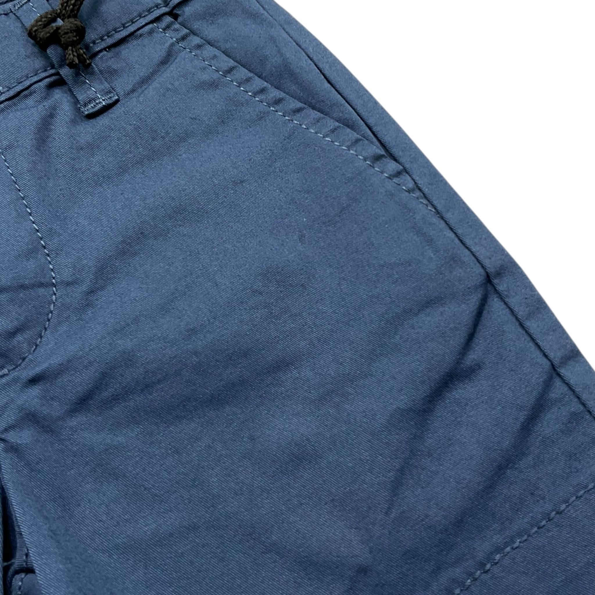 Sarabanda Bermuda Tinta Unita con Girovita Regolabile per Neonato 08140 BLU SARABANDA 