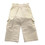 ZHOE & TOBIAH pantalone tinta unita con tasconi e elastico in vita Panna per Neonata PJK15 PANNA ZHOE & TOBIAH 