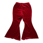 LA STUPENDERIA pantalone tinta unita modello zampa in velluto Rosso per Neonata TJPN46XN ROSSO LA STUPENDERIA 