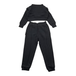 FUN & FUN completo 2pz felpa-pantalone tinta unita Nero per Bambina FBCM00006 NERO FUN & FUN 