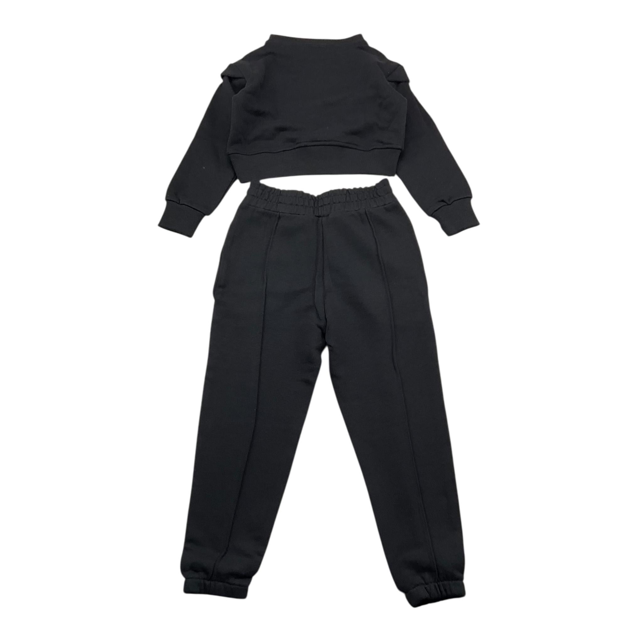 FUN & FUN completo 2pz felpa-pantalone tinta unita Nero per Bambina FBCM00006 NERO FUN & FUN 
