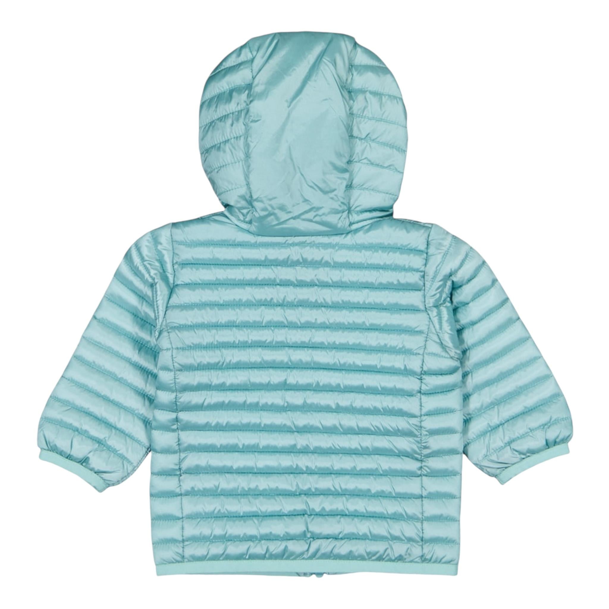 Save The Duck Giubbino Tinta Unita con Zip E Cappuccio per Bambino J32197G VERDE ACQUA SAVE THE DUCK 