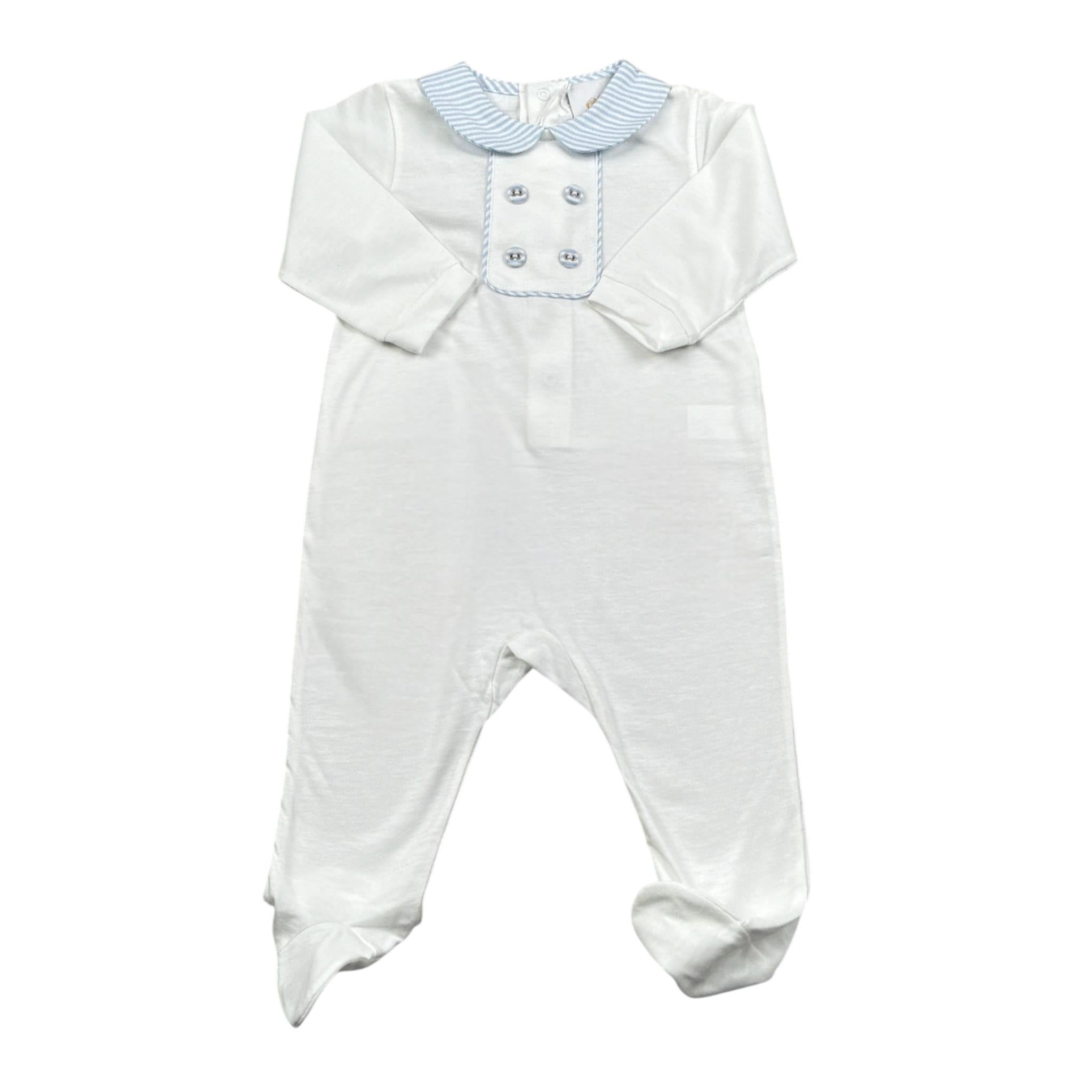 Dolcimonelli Tutita tinta unita con Fantasia A Righe Bianco per Neonato 436505008 BIANCO DOLCIMONELLI 