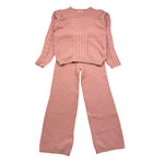 PINK BABY completo 2 pezzi maglia-pantalone tinta unita Rosa per Bambina Q1175AB ROSA PINK BABY 