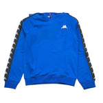 KAPPA felpa tinta unita con cappuccio e logo Cobalto per Bambino 3731F0011 COBALTO KAPPA 