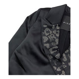 JOHN RICHMOND giacca tinta unita con brillantini Nero per Bambina RGA25045GC NERO JOHN RICHMOND 