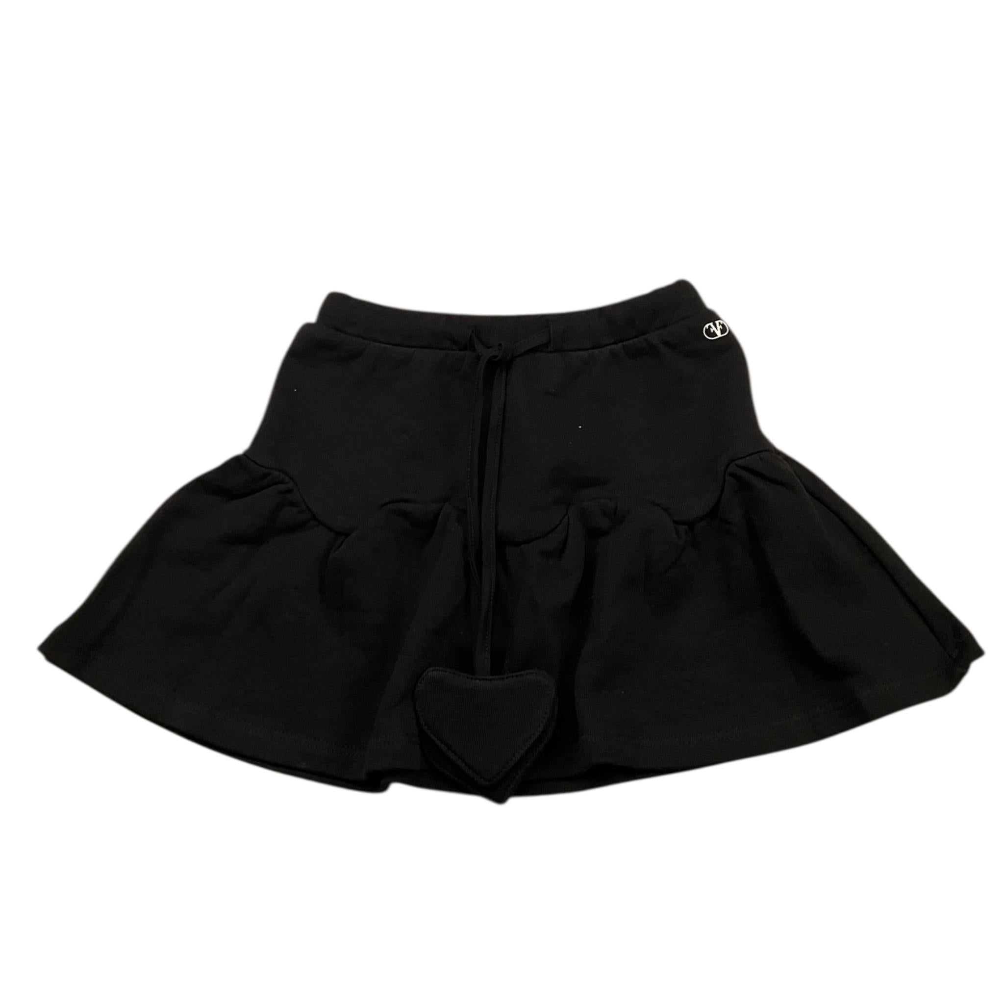 FUN & FUN gonna tinta unita con elastico in vita Nero per Bambina FBSK00215 NERO FUN & FUN 